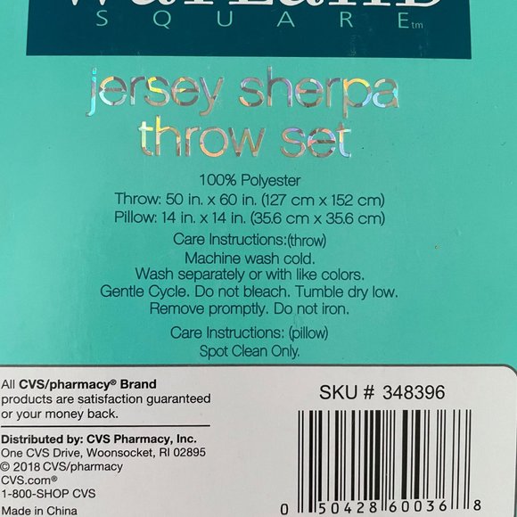 NWT- Jersey Sherpa Throw Set - Picture 3 of 3